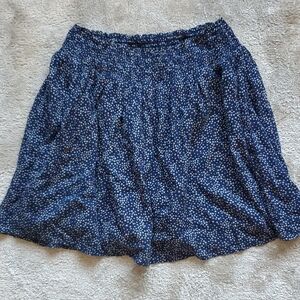 Old Navy Navy Blue Star Print Skirt